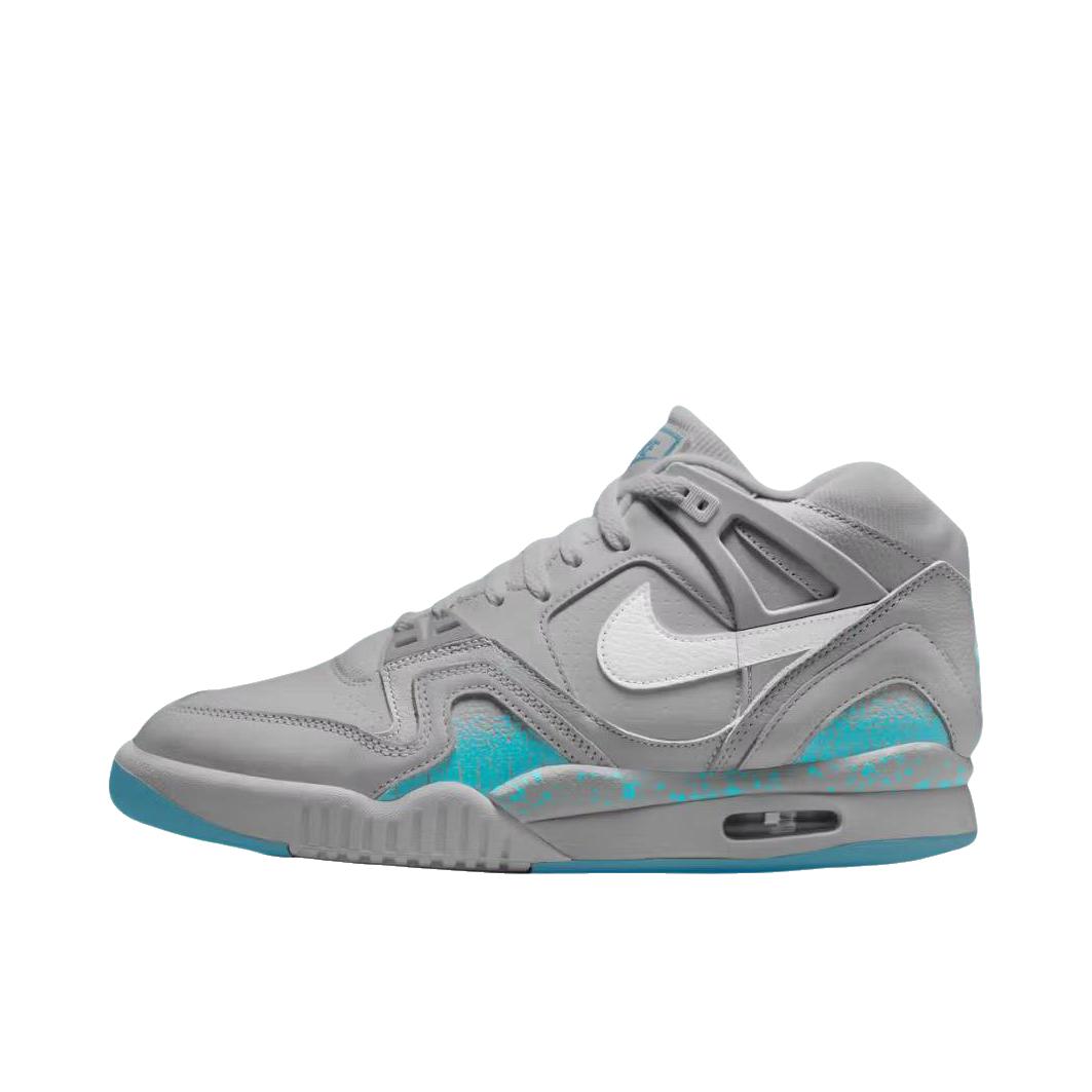 推荐商品：Nike Air Tech Challenge 2 运动休闲鞋 防滑耐磨舒适轻便复古织物百搭减震 灰色/蓝色