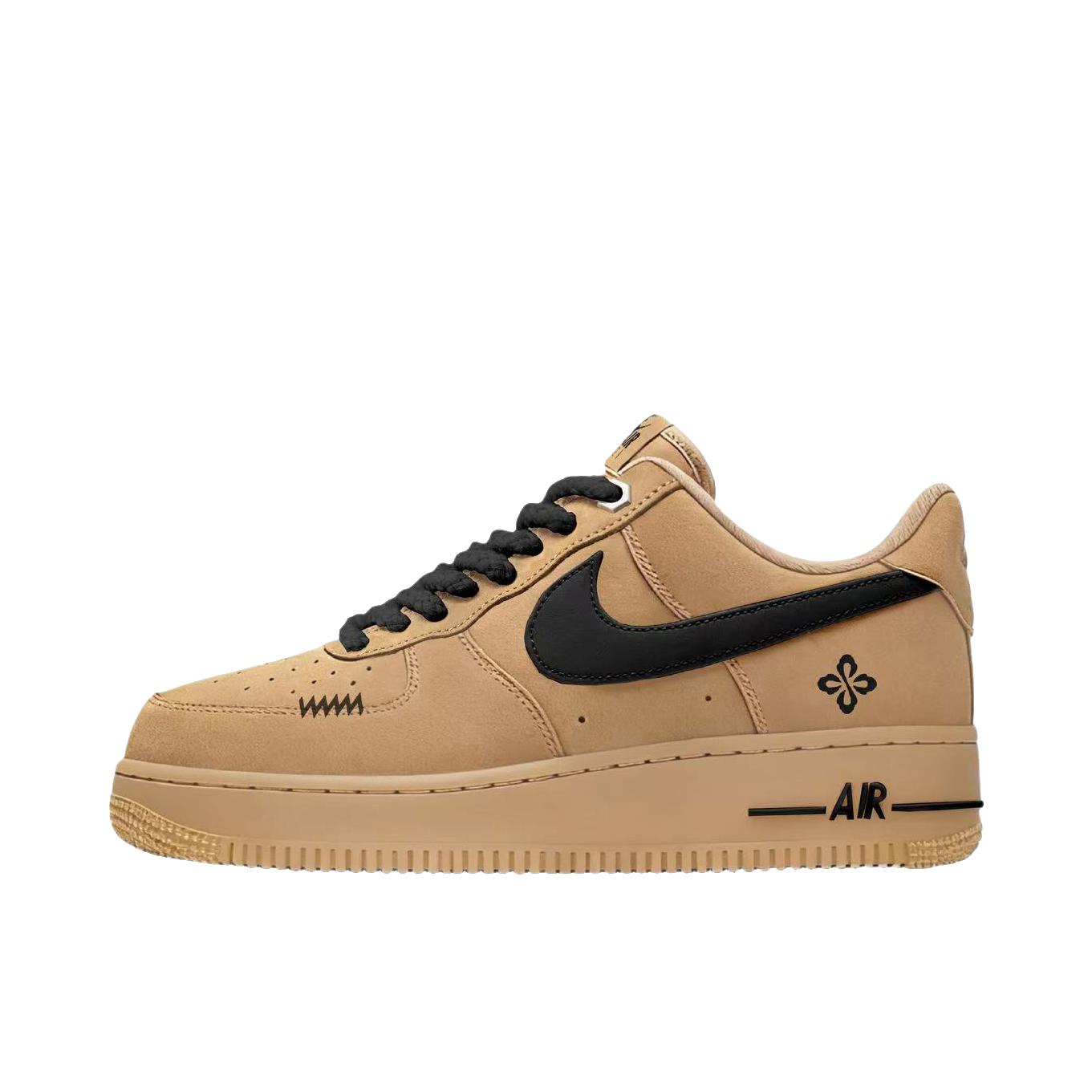 推荐商品：【定制款】 Nike Air Force 1 板鞋 防滑减震耐磨低帮增高 空军黑哥特