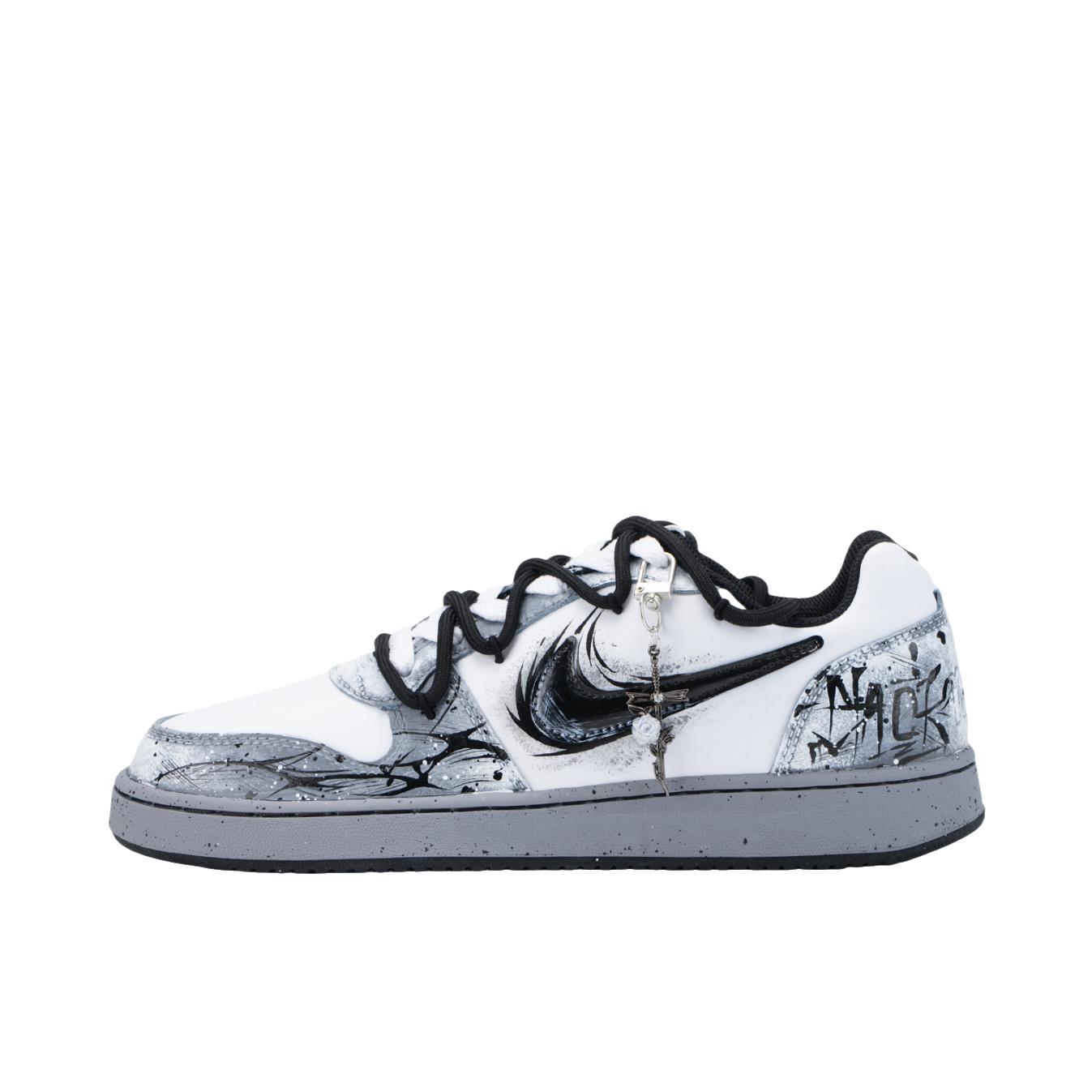 推荐商品：【定制球鞋】Nike Ebernon 板鞋 防滑耐磨舒适轻便合成革百搭复古潮流简约 墨染孤枝