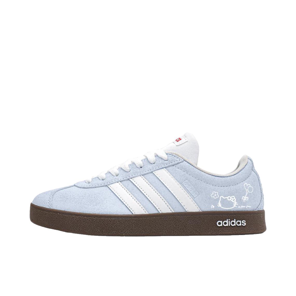 推荐商品：【定制球鞋】Adidas neo VL Court 2.0 德训鞋 板鞋 复古轻便耐磨芭蕾风甜美文艺抗冲击性防水 可爱喵喵