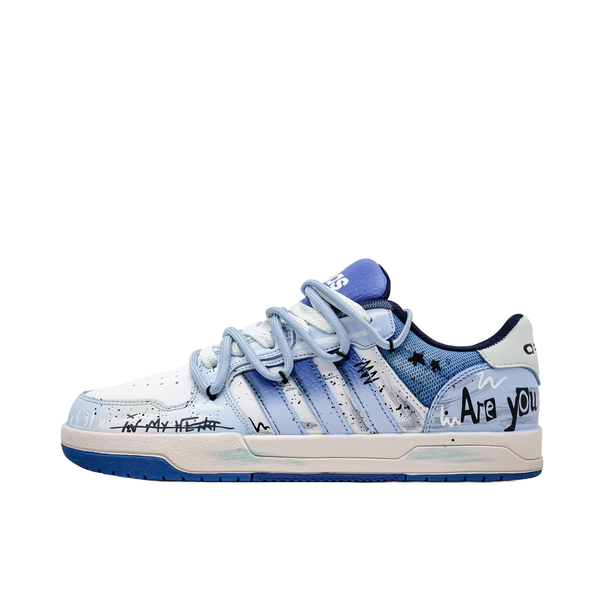 推荐商品：【定制球鞋】adidas neo Entrap 低帮 圆头 系带 防滑耐磨 百搭复古 简约时尚 板鞋 童话镇