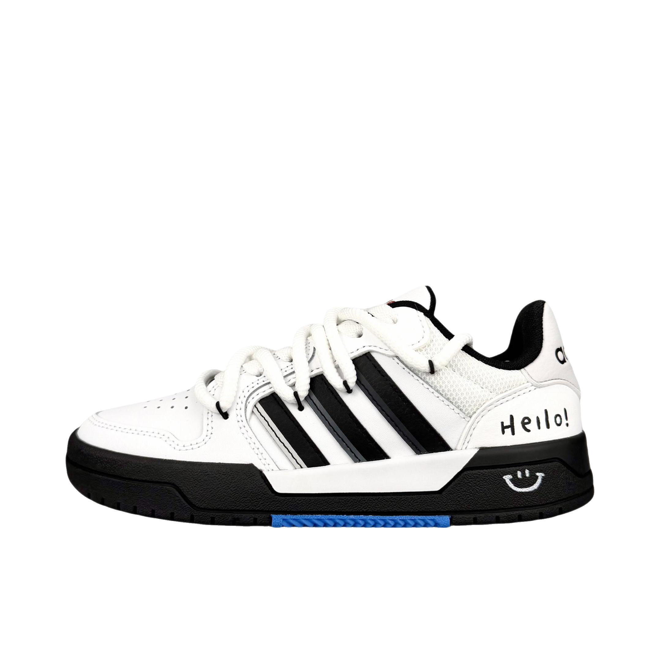 推荐商品：【定制球鞋】adidas neo Entrap 低帮 圆头 系带 防滑耐磨 百搭复古 简约时尚 板鞋 胖叮白影旅行