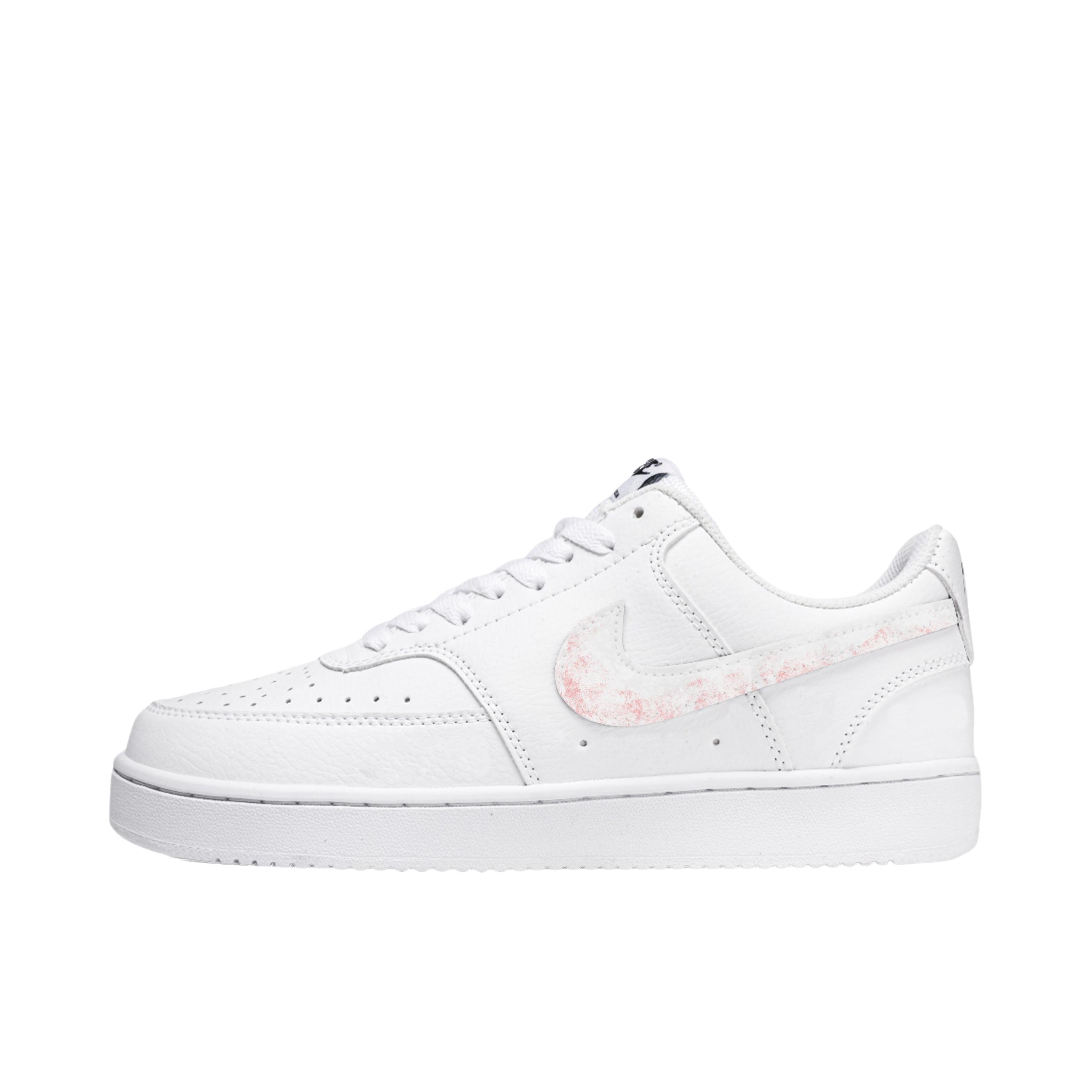 推荐商品：【定制球鞋】 Nike Court Vision 1 板鞋 防水美式简约防滑减震复古 桃红