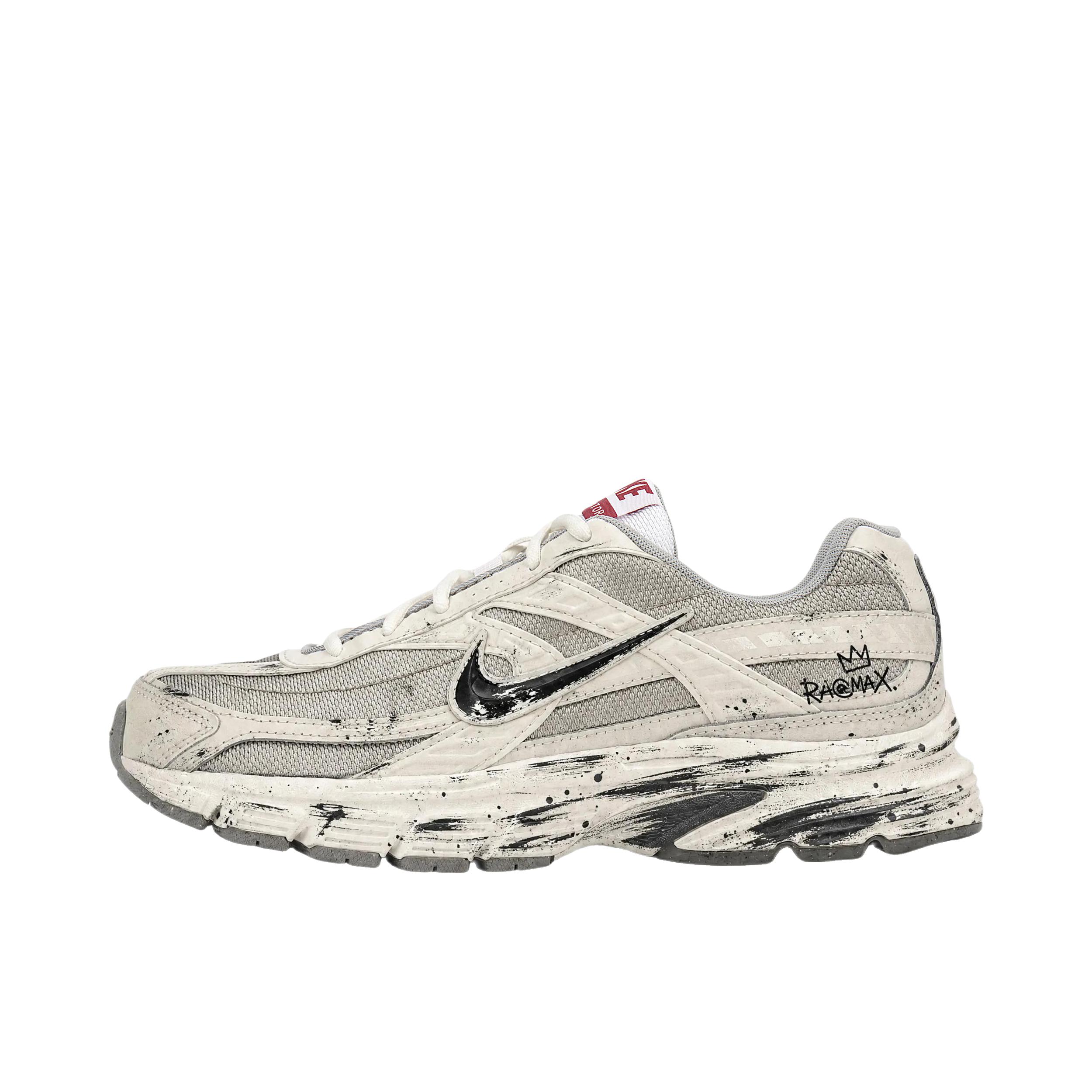 推荐商品：【定制球鞋】 Nike Initiator 跑鞋 做旧机能减震轻便网布透气防滑耐磨织物舒适支撑合成革休闲百搭 白墨复古