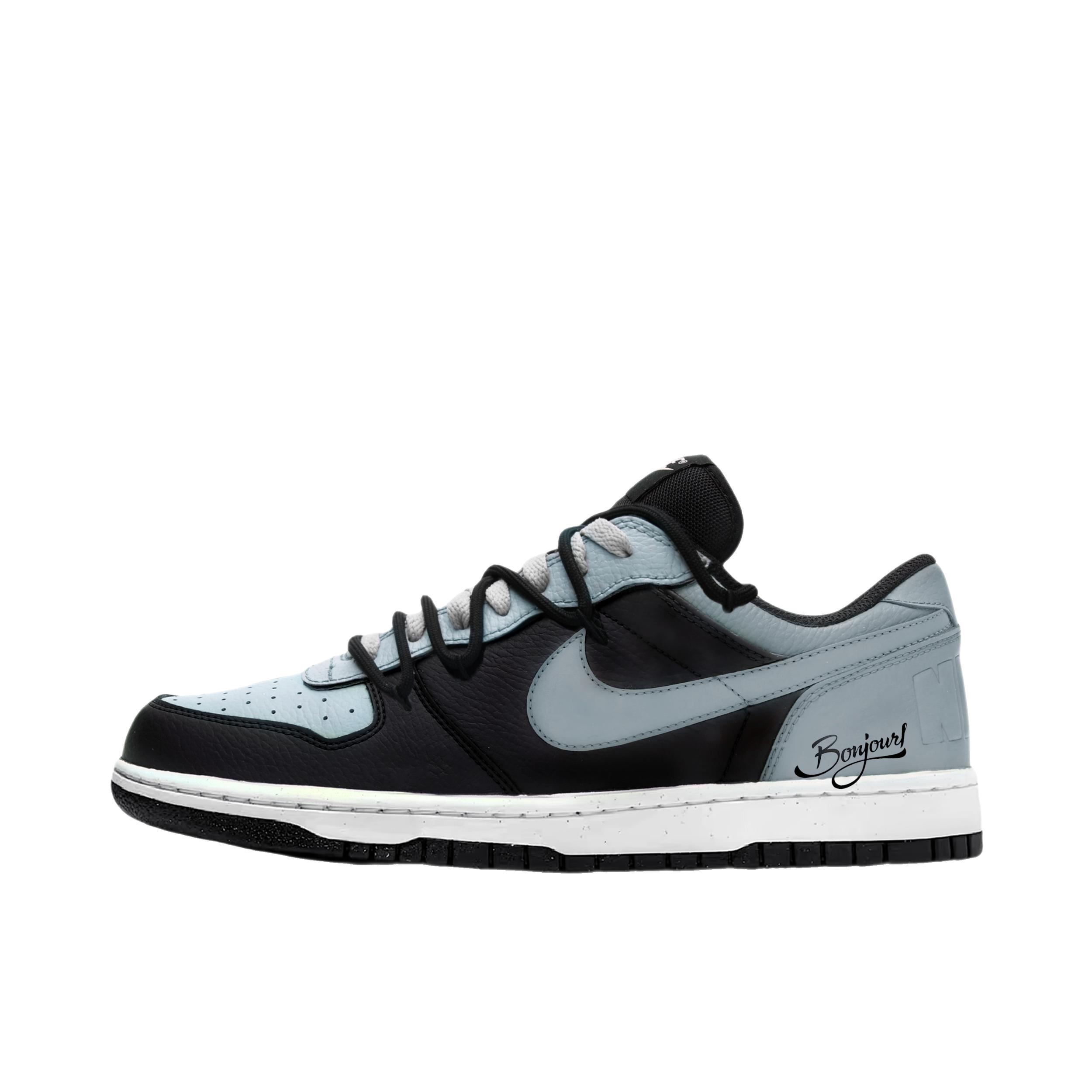 推荐商品：定制款 Nike Big 板鞋 复古熊猫高街防滑轻便 蓝影轻语