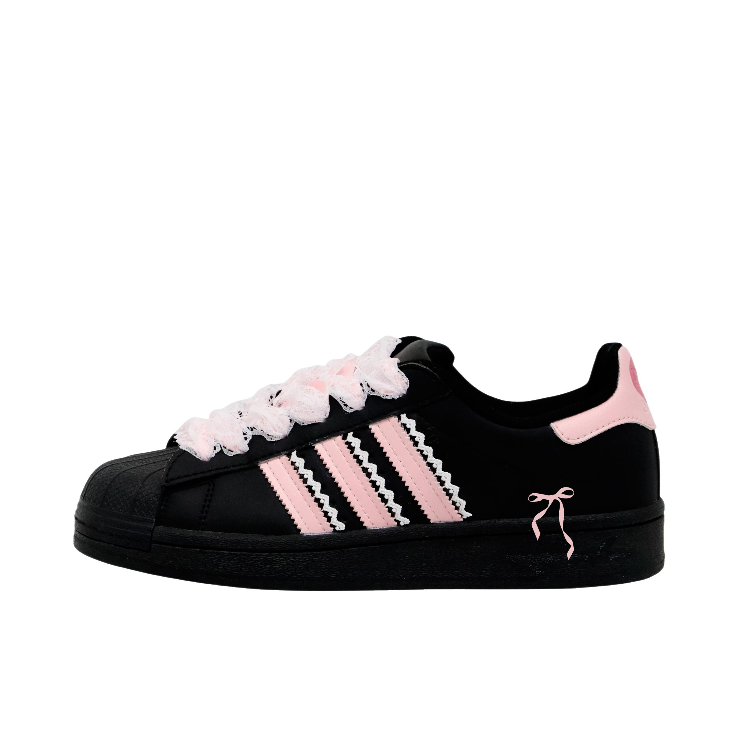 推荐商品：定制款 adidas Originals Superstar 2 板鞋 防滑减震低帮系带 女款/粉墨芭蕾
