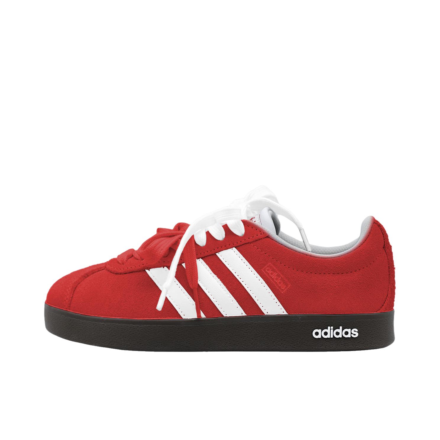 推荐商品：【定制球鞋】Adidas neo VL Court 2.0 德训鞋 板鞋 复古轻便耐磨芭蕾风甜美文艺抗冲击性防水 热火蔷薇