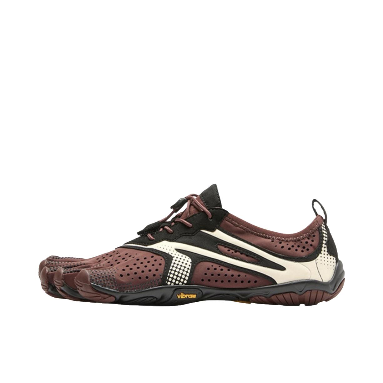 推荐商品：Vibram 防滑耐磨 舒适轻便 减震透气 休闲运动 马拉松 健身 训练鞋 女款/红棕色/象牙白