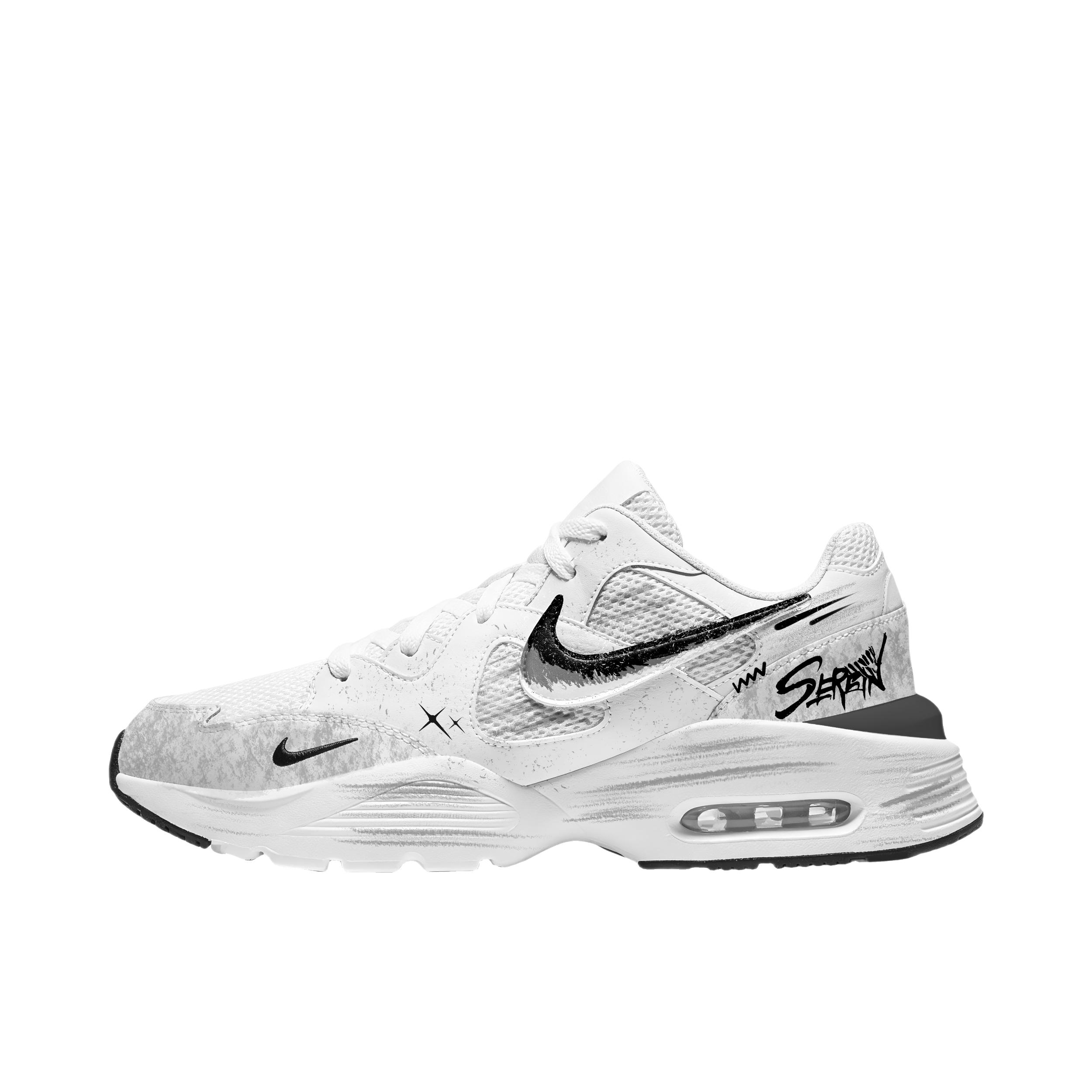 推荐商品：【定制球鞋】Nike Air Max Fusion 支撑 做旧 防滑耐磨 网布透气 防水 织物 时尚潮流 复古休闲 运动风 气垫 脏脏鞋 跑鞋 浮生漫行