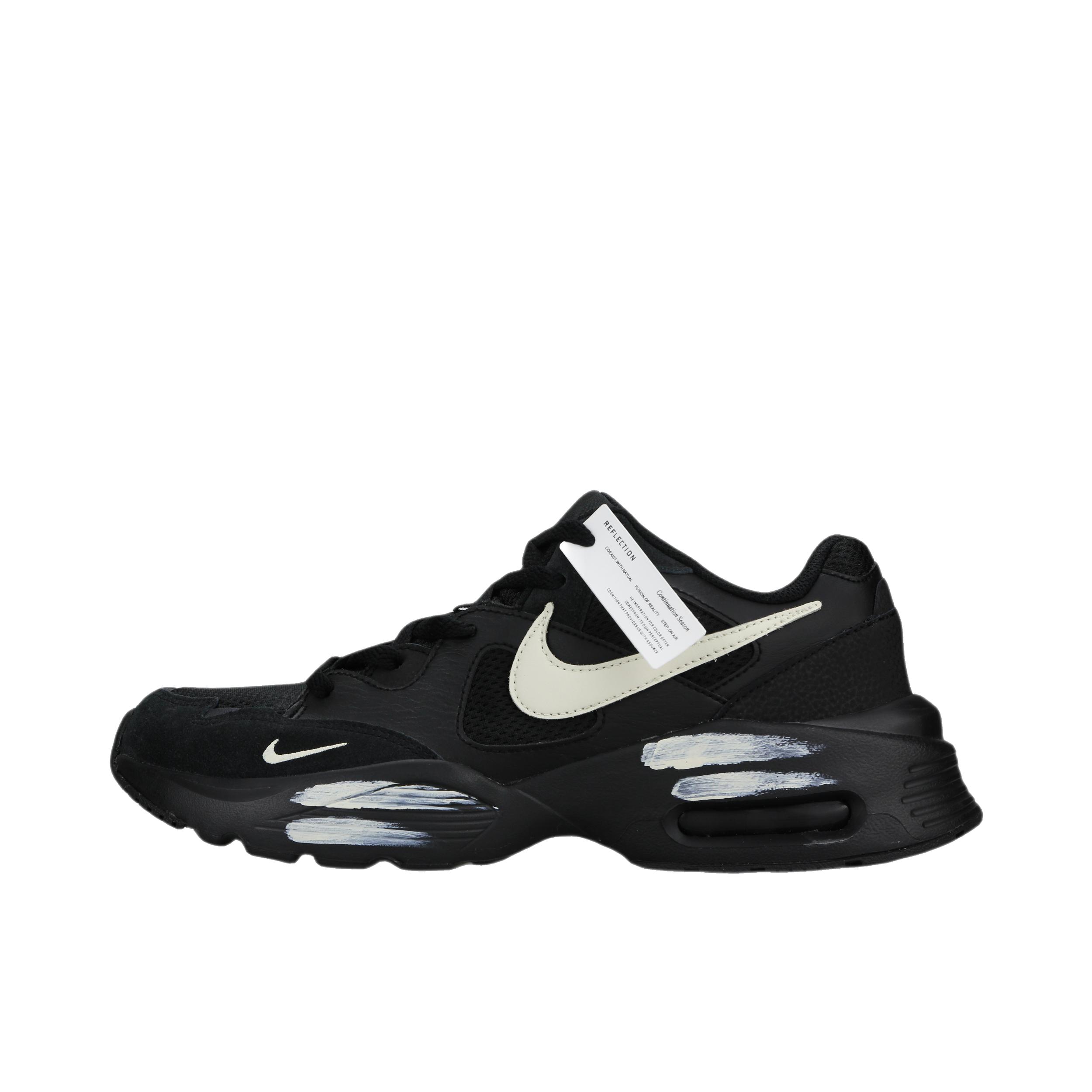 推荐商品：【定制球鞋】Nike Air Max Fusion 支撑 做旧 防滑耐磨 网布透气 防水 织物 时尚潮流 复古休闲 运动风 气垫 脏脏鞋 跑鞋 将夜