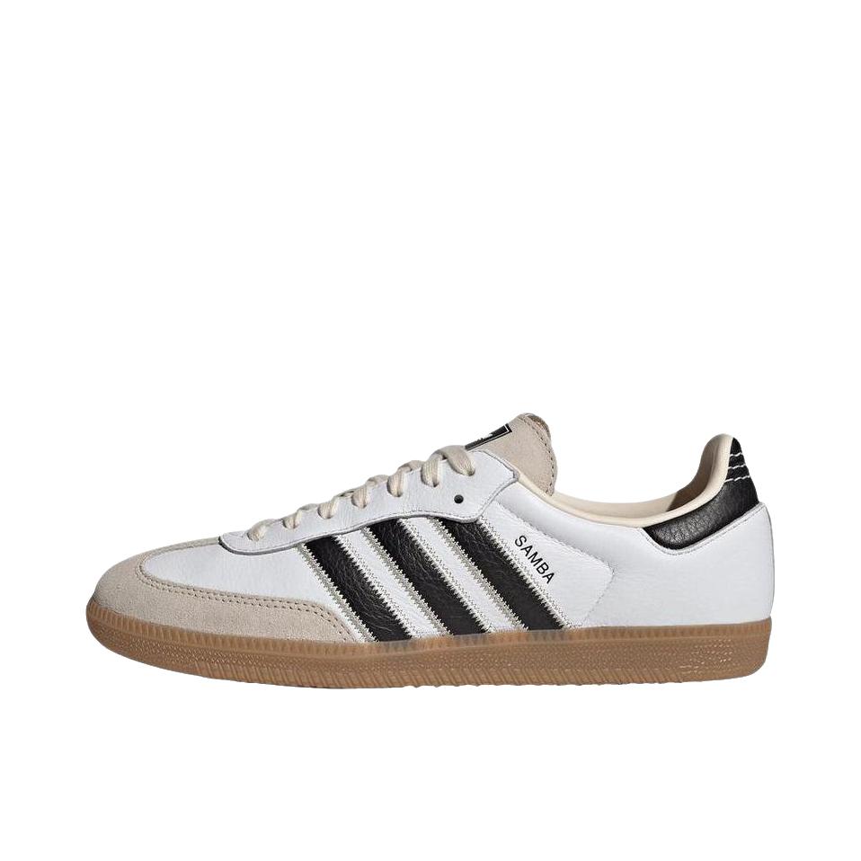推荐商品：adidas Originals Samba OG T头鞋 板鞋 经典复古舒适百搭耐磨合成革圆头薄底贴合 奶白色