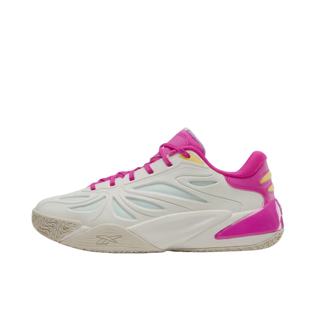 Reebok/锐步 Angel Reese 1 篮球鞋 百搭系带低帮圆头 Barbie/芭比联名/大童/白色/紫色/粉色