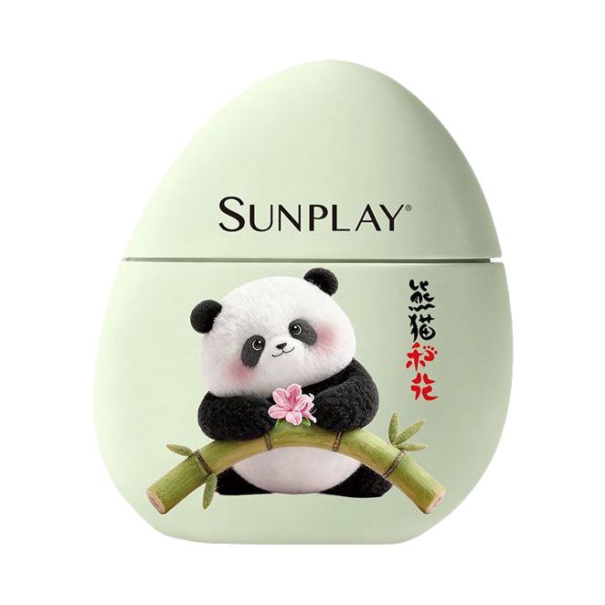 推荐商品：SUNPLAY/新碧 儿童保湿清透防晒乳熊猫花花版脆弱肌更安心