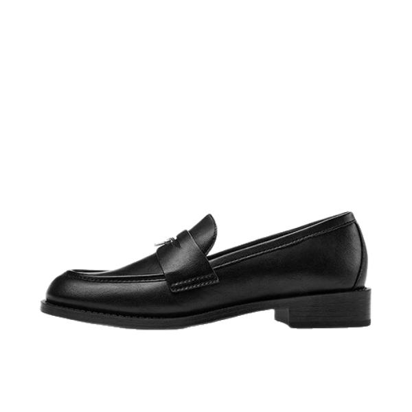 推荐商品：CHARLES&KEITH 单鞋 复古金属扣简约 CK1-70381242 黑色
