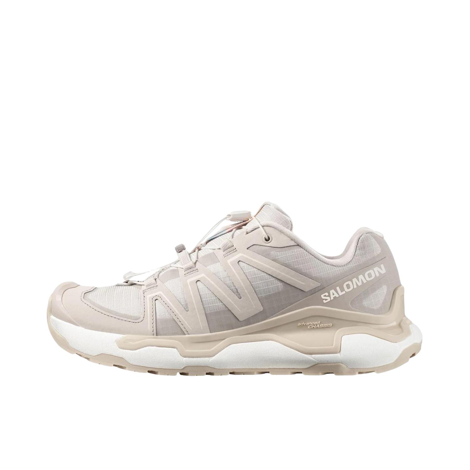 推荐商品：Salomon/萨洛蒙 XC ROAM LEATHER 户外休闲鞋 耐磨平跟橡胶支撑织物防水减震轻便 米色