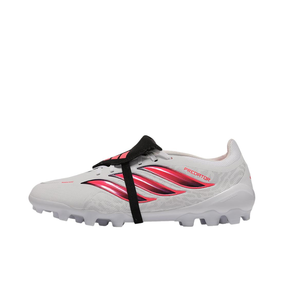 推荐商品：adidas PREDATOR LEAGUE FT 2G/3G AG 足球鞋 短钉人造草地圆头 白色/漩涡荧光红/黑色