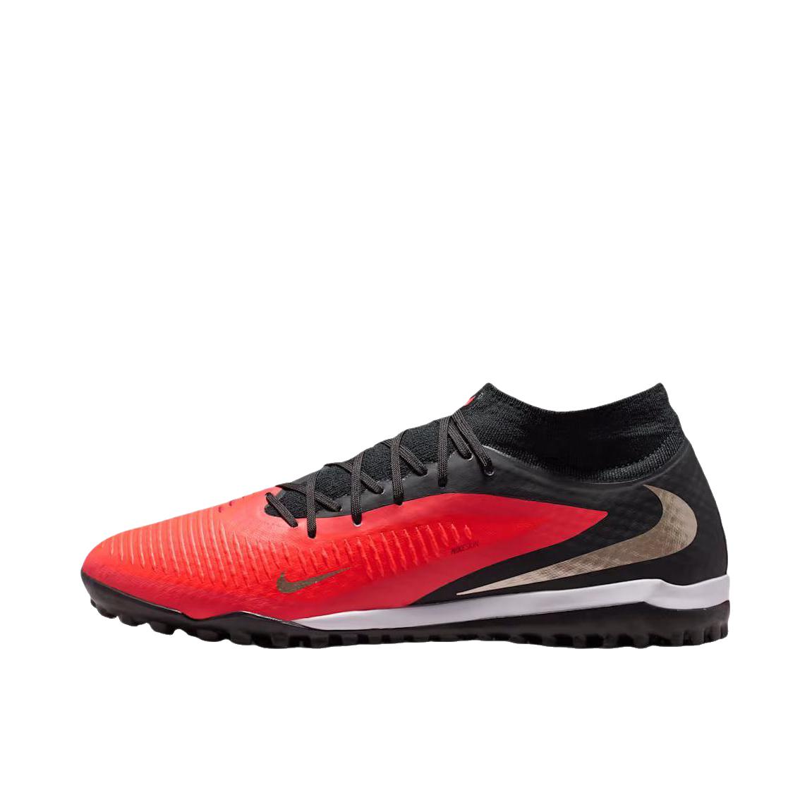 推荐商品：Nike Phantom 6 Academy TF 足球鞋 中端碎钉人造场地耐磨 高帮/红色/黑色