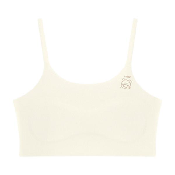 推荐商品：尼多熊童装 防凸点无痕透气轻薄背心 女中大童 NY401 肤/2件装