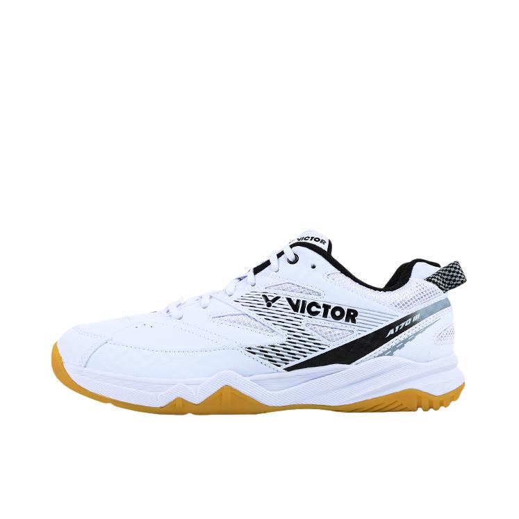 推荐商品：VICTOR/威克多 A170III三代 羽毛球鞋 训练耐磨透气 白色/黑色