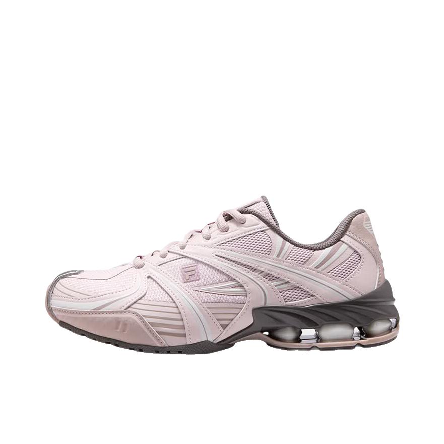 推荐商品：FILA/斐乐 PLIE 运动休闲鞋 透气舒适百搭复古流线鞋 女款/寂静粉/白玛瑙灰