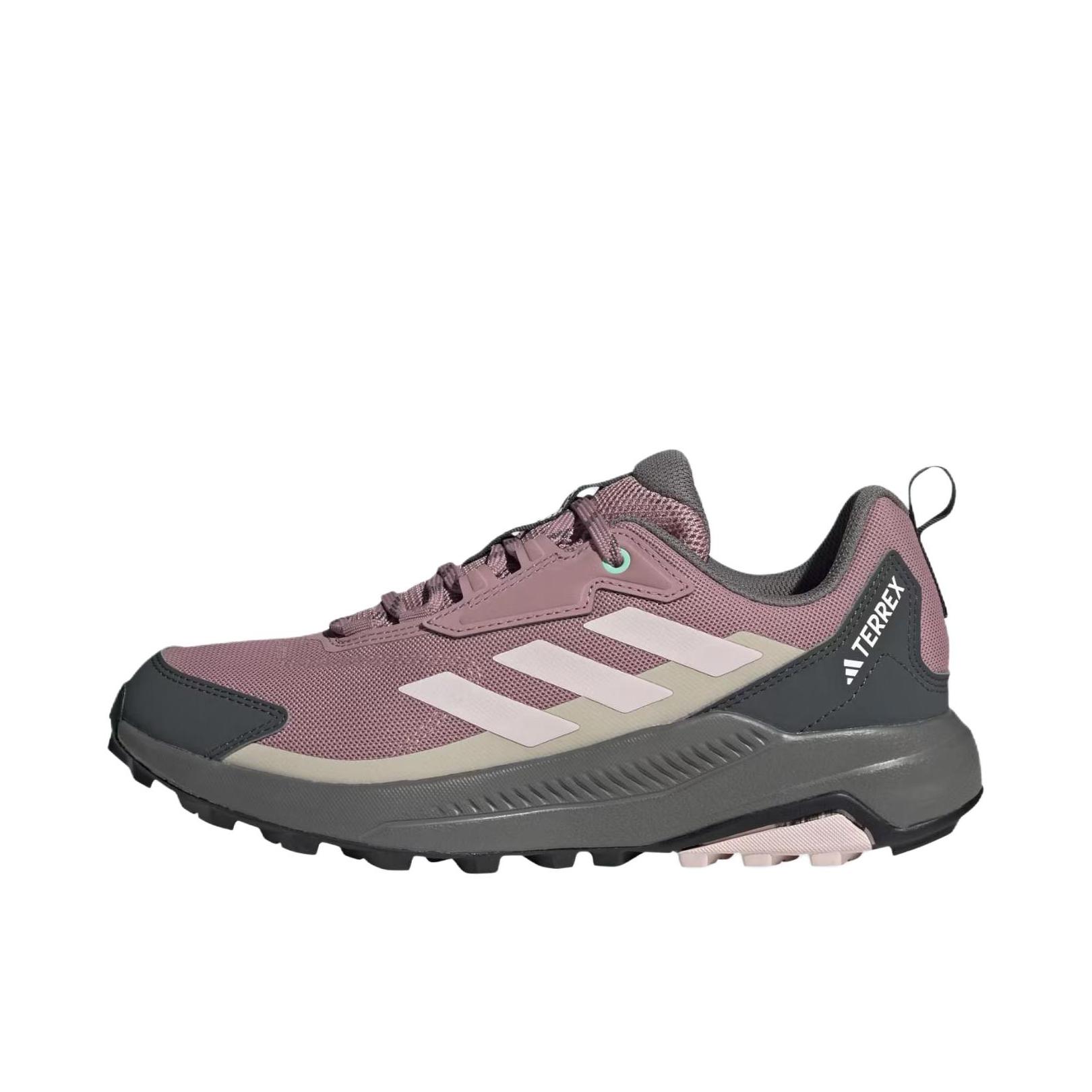 推荐商品：adidas  Anylander  R.RDY  防滑 防水 低帮 系带  户外鞋 魔幻紫红/蒸馏粉/灰六