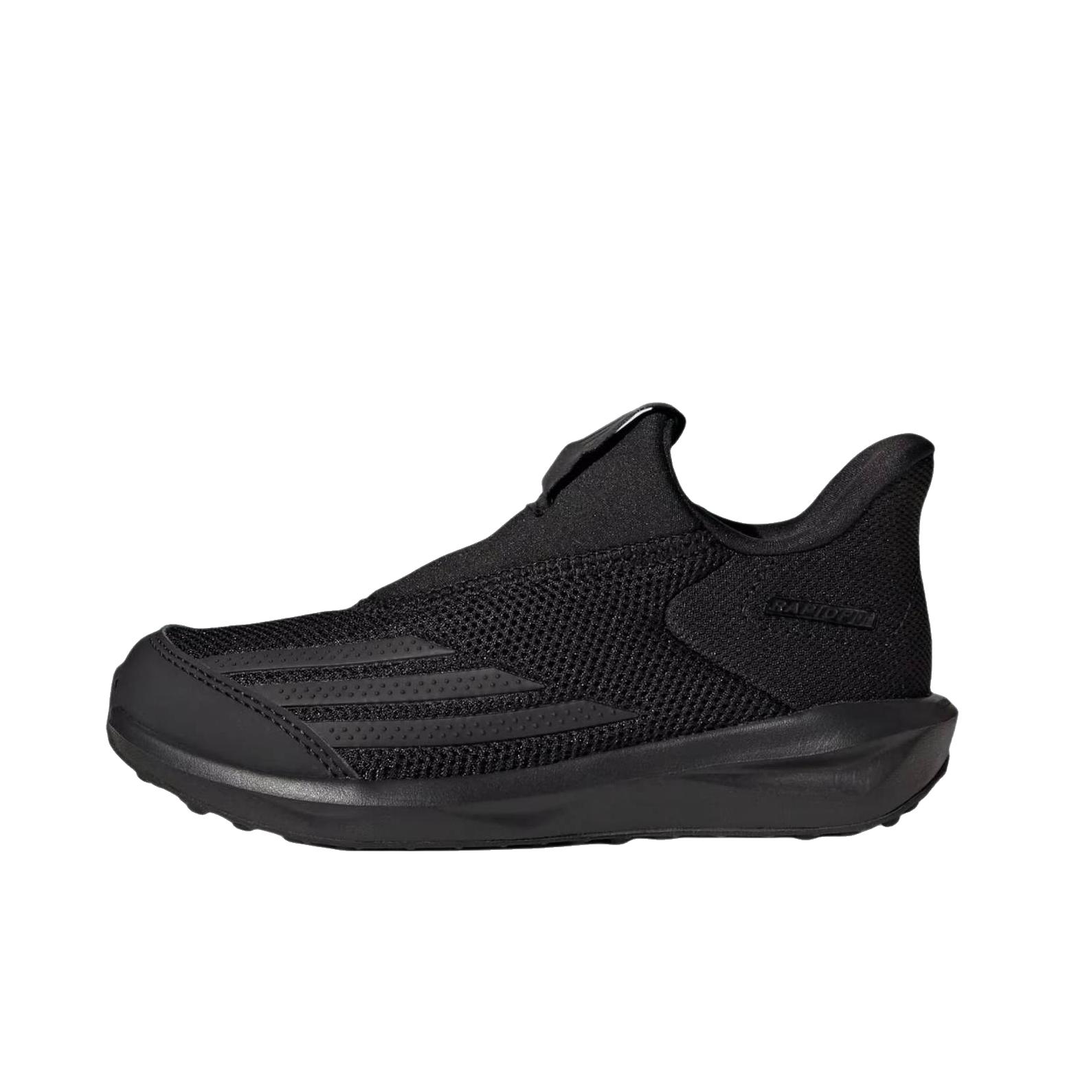 推荐商品：adidas Faito 跑鞋 织物透气支撑 大童/纯黑色