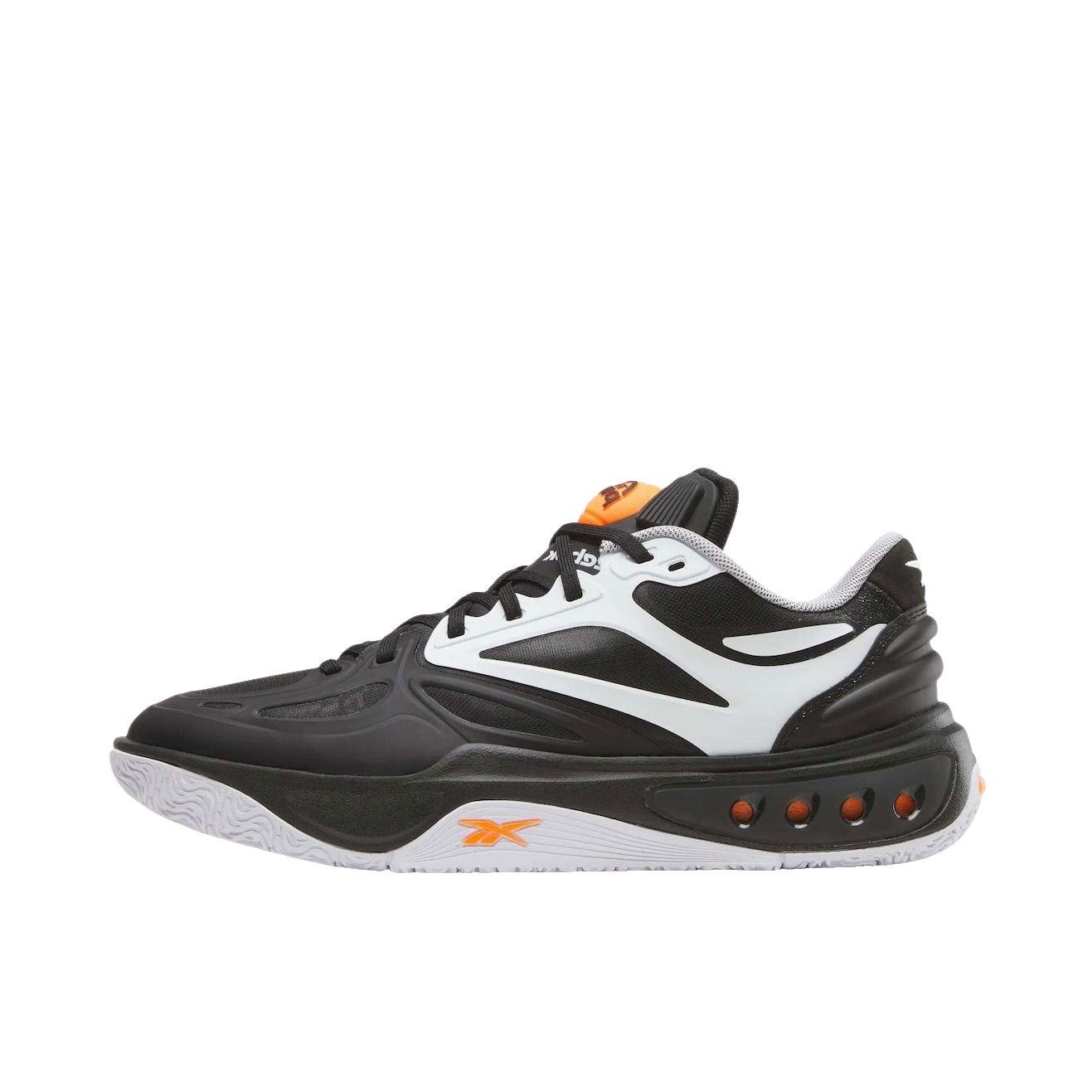 推荐商品：Reebok/锐步 ENGINE A 低帮 复古轻便 运动 篮球鞋 黑色/橙色