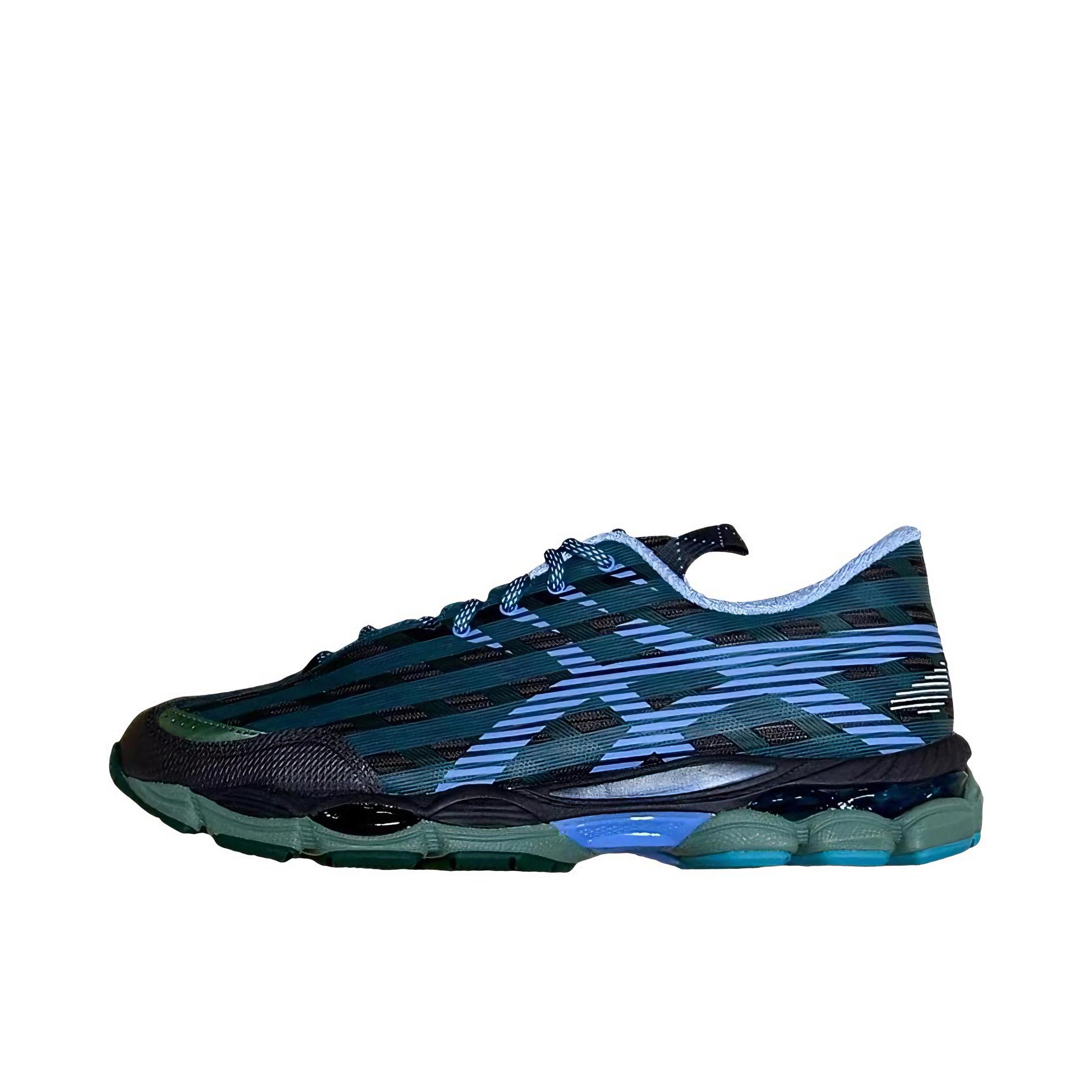 推荐商品：Asics/亚瑟士 US8-S GEL-Super J33 跑鞋 百搭圆头厚底系带 Kiko Kostadinov Studio联名/黑色/绿色/蓝色