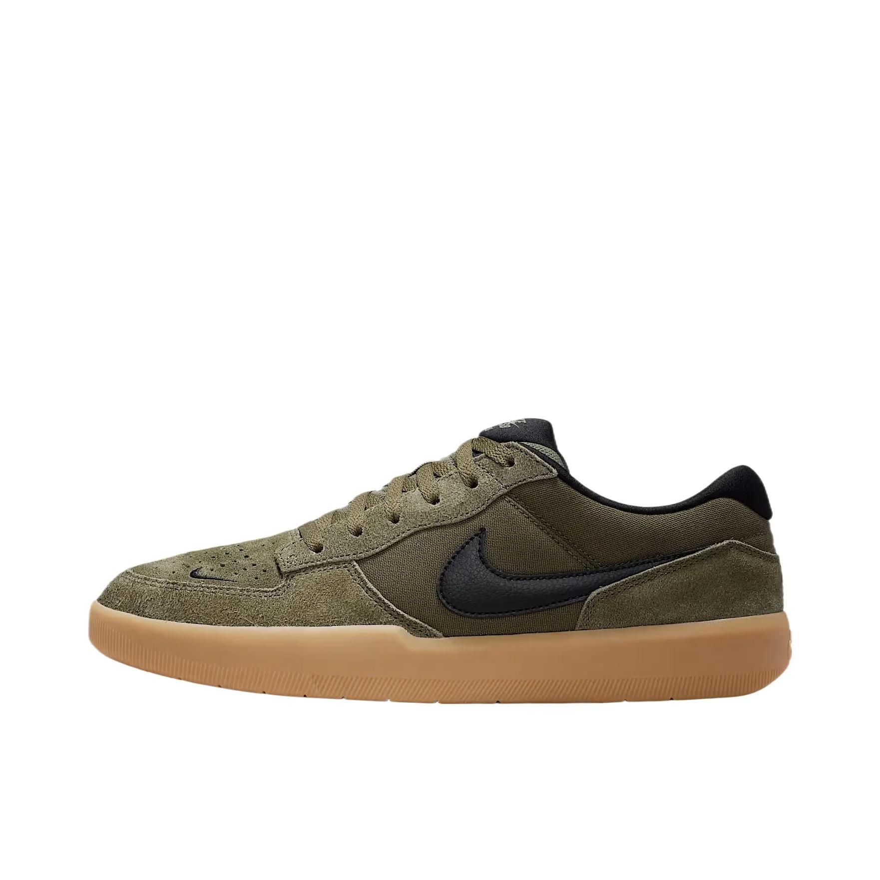 Nike SB Force 58 滑板鞋 板鞋 街头胶底防滑耐磨舒适透气百搭复古 中橄榄绿/浅棕色/黑色