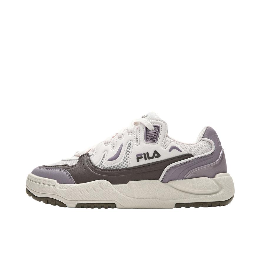 推荐商品：FILA/斐乐 COMP 海芋鞋 板鞋 舒适休闲通勤运动 女款/羊皮纸粉/接骨木紫