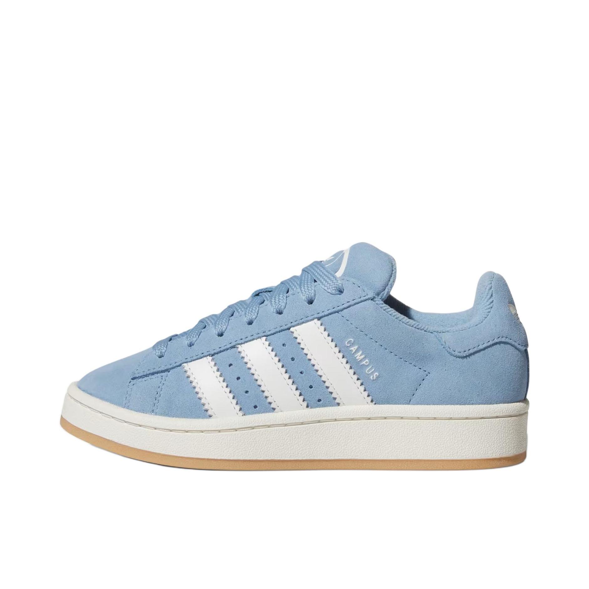 推荐商品：adidas Originals Campus 00S 防滑 轻便 低帮 圆头 板鞋儿童 大童/浅蓝色 