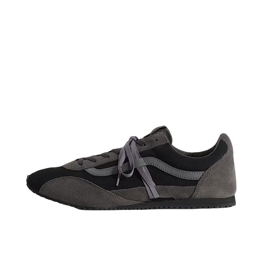 推荐商品：Vans/范斯 Premium Lx Slp Trainer 板鞋 薄底圆头系带低帮贴合 黑色/深灰色