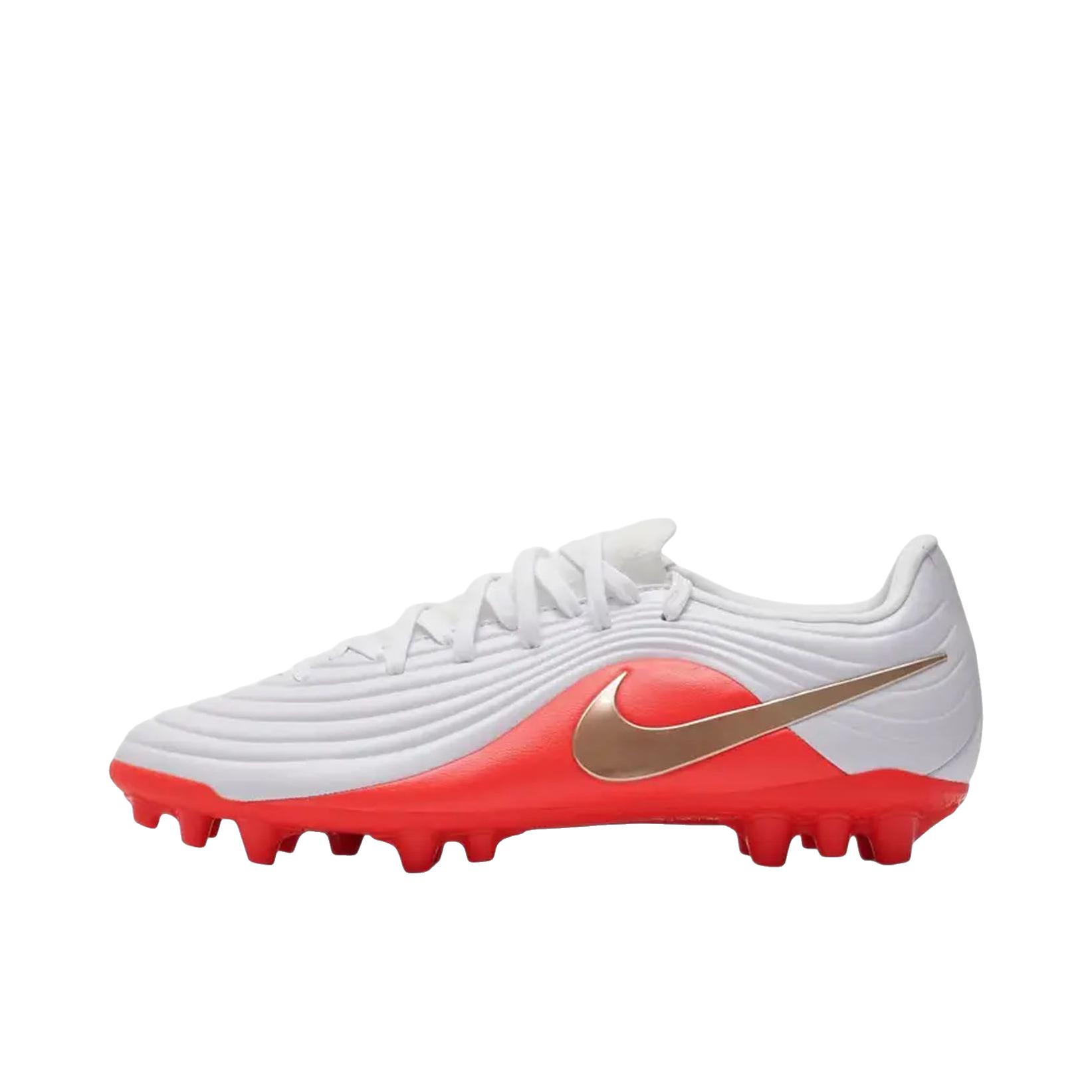 推荐商品：Nike Tiempo Maestro ACADEMY AG 足球鞋 胶质短钉柔软耐磨人造草地 白色/亮深红/朦胧金