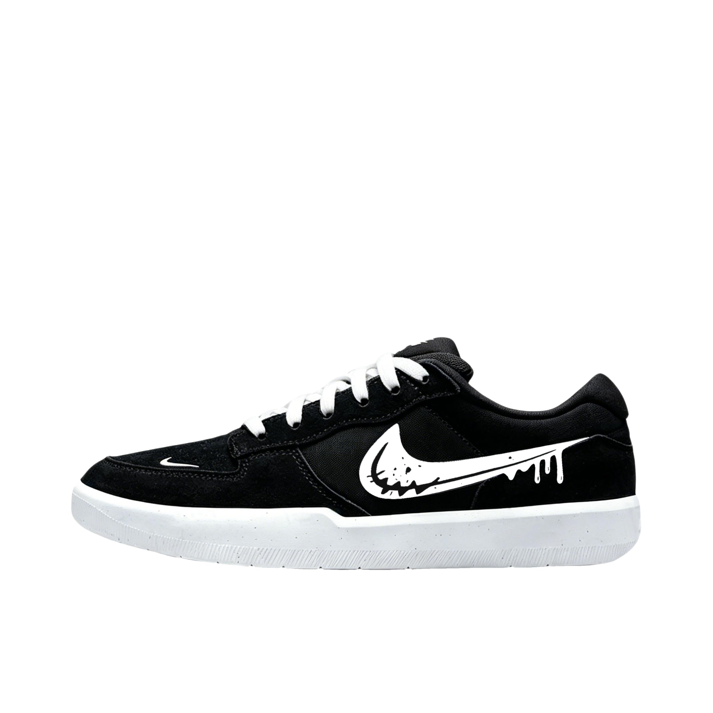 推荐商品：【定制球鞋】Nike SB Force 58 PRM 复古百搭 减震轻便 防滑耐磨 低帮 圆头 板鞋 白凝