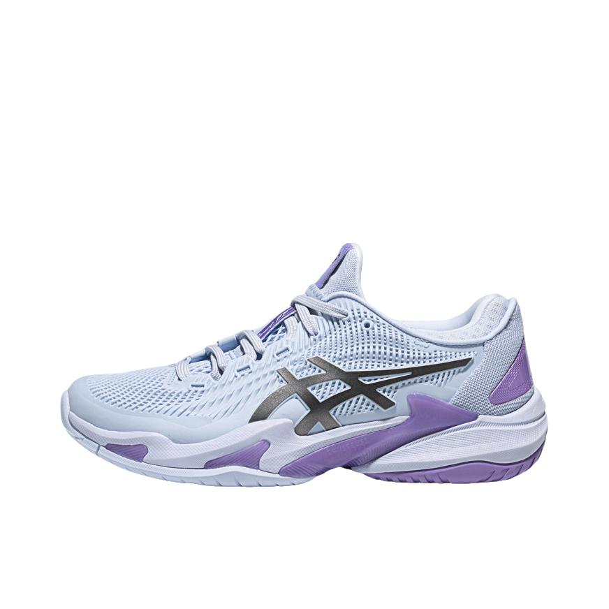 推荐商品：Asics/亚瑟士 Court FF 3 Novak 全能型 缓震 网面透气 耐用稳定 网球鞋 女款/浅蓝色/紫色