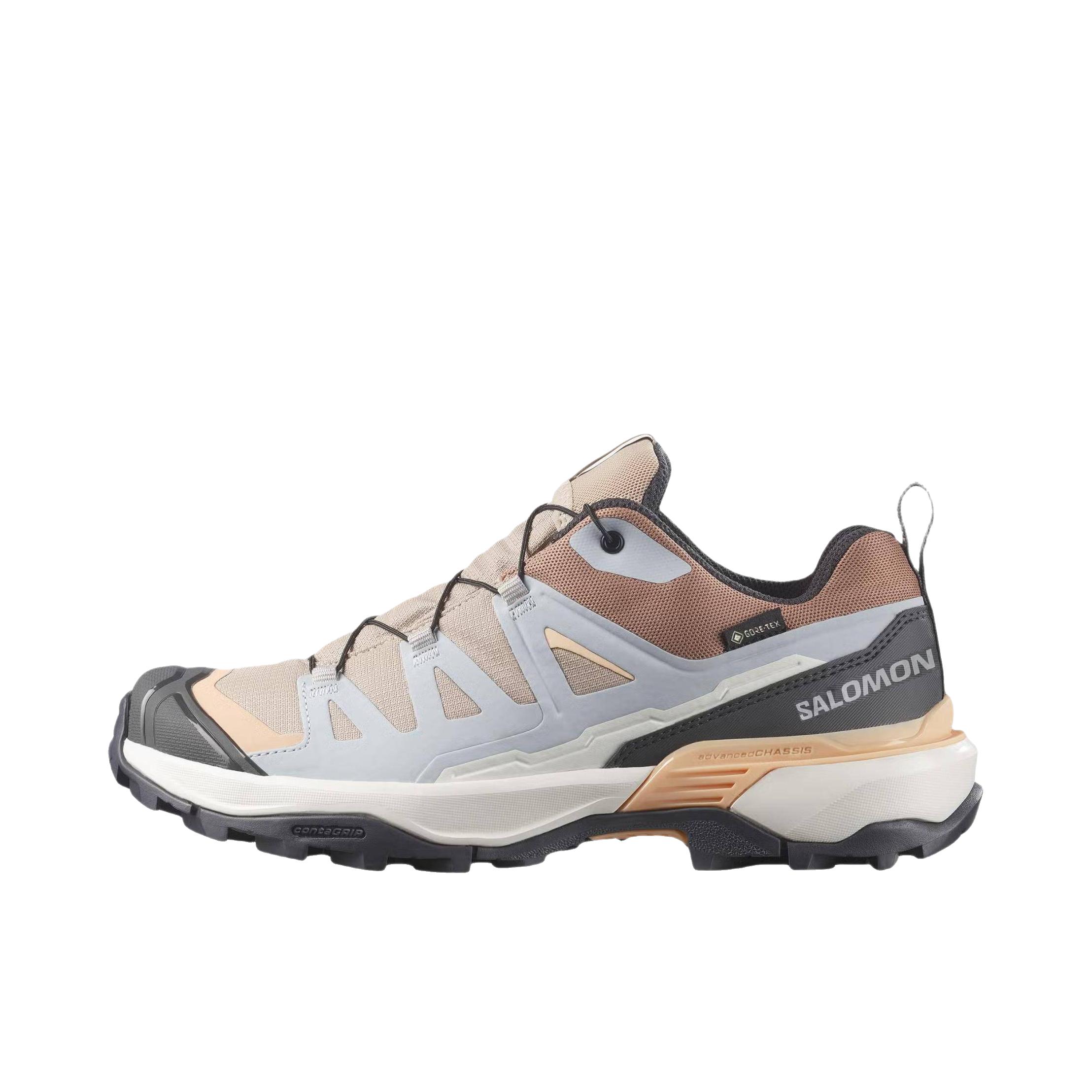 推荐商品：Salomon/萨洛蒙 X ULTRA 360 GTX 防水 舒适透气 防滑耐磨 抓地缓震 户外鞋 徒步鞋 牛津棕/珍珠蓝/杏仁奶油 