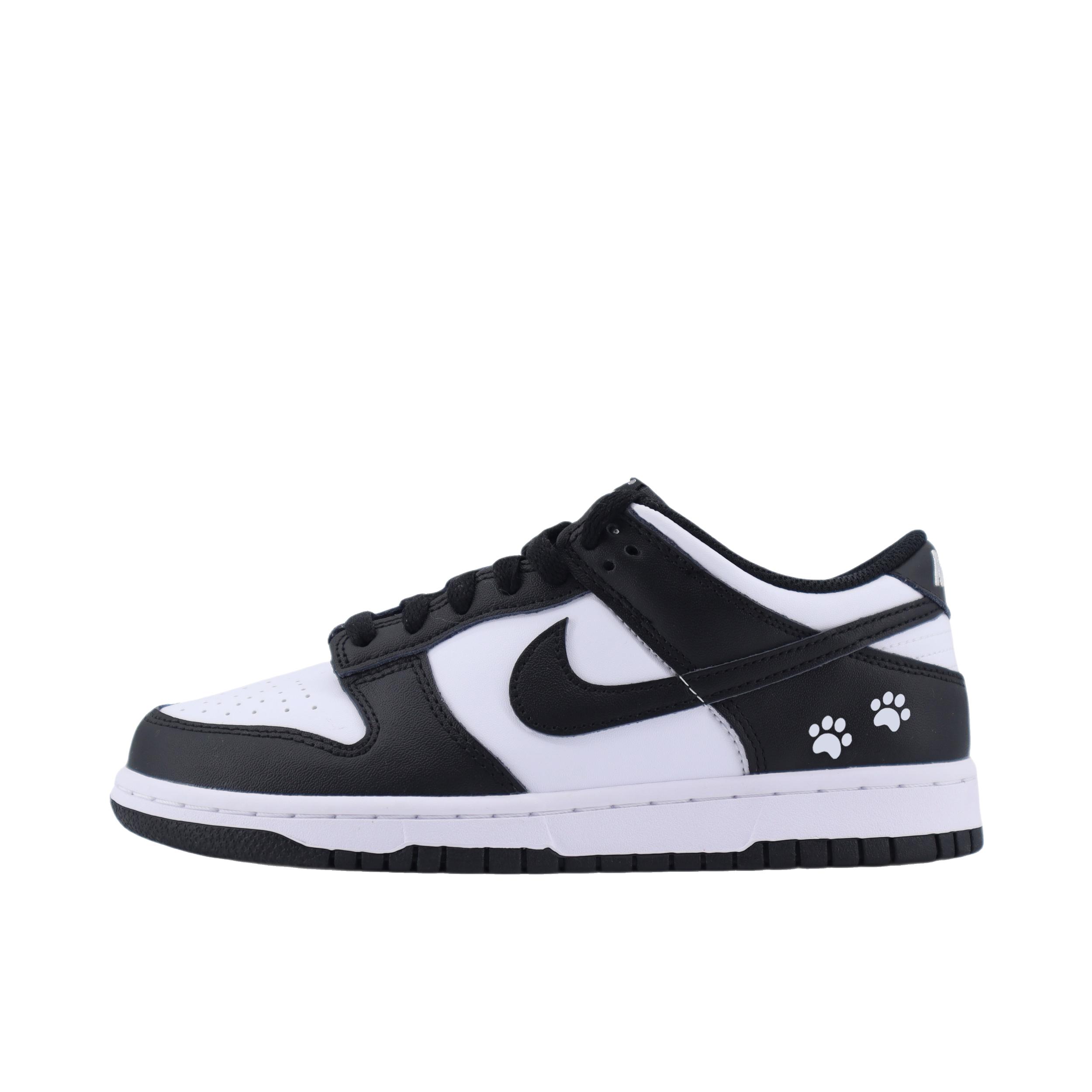 推荐商品：【定制球鞋】 Nike Dunk 板鞋 平跟系带防滑耐磨做旧高街简约百搭潮流复古美式 爪爪