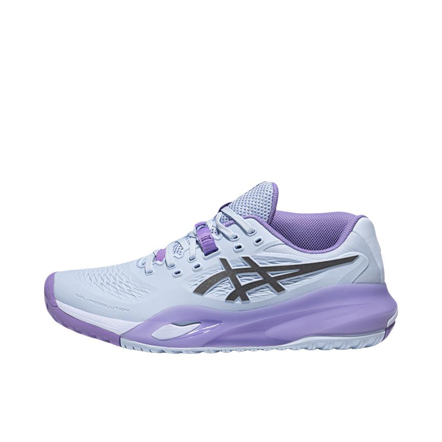 推荐商品：Asics/亚瑟士 Gel-Resolution X 防滑 耐磨 低帮 网球鞋 浅蓝色/紫色