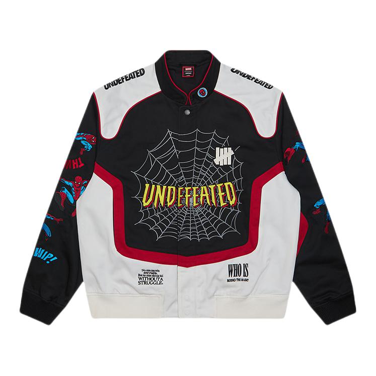 推荐商品：Undefeated/五条杠 x 蜘蛛侠 2026AW 联名复古棒球青春活力风夹克 UC63GWJ21M 黑