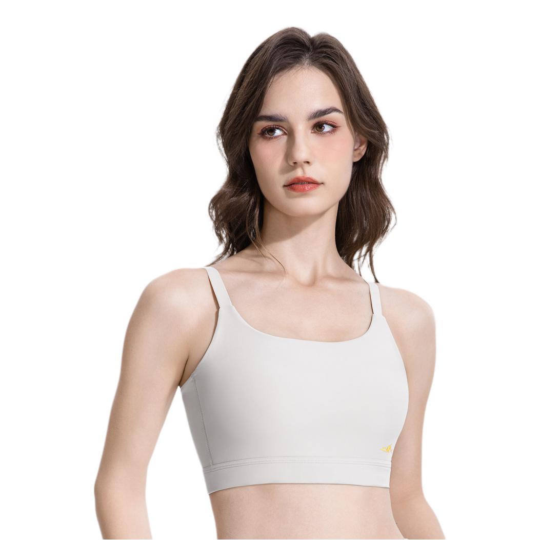 推荐商品：OMEYSHAK/欧美鲨 2026SS 乳胶无痕纯色运动内衣 女装 26818 白