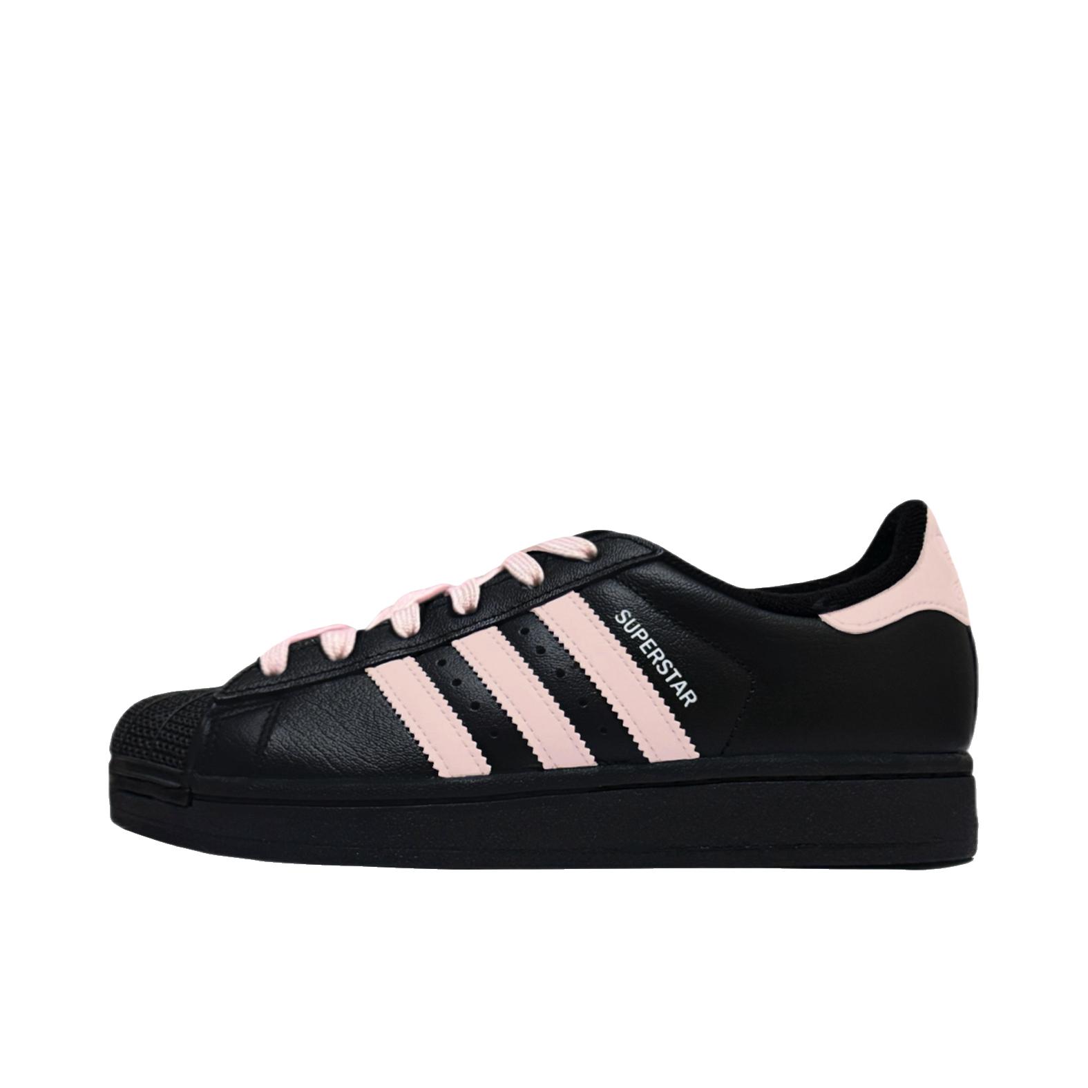 推荐商品：【定制球鞋】 adidas Originals Superstar 板鞋 防踢减震防滑耐磨百搭潮流时尚合成革贝壳头 粉桃桃