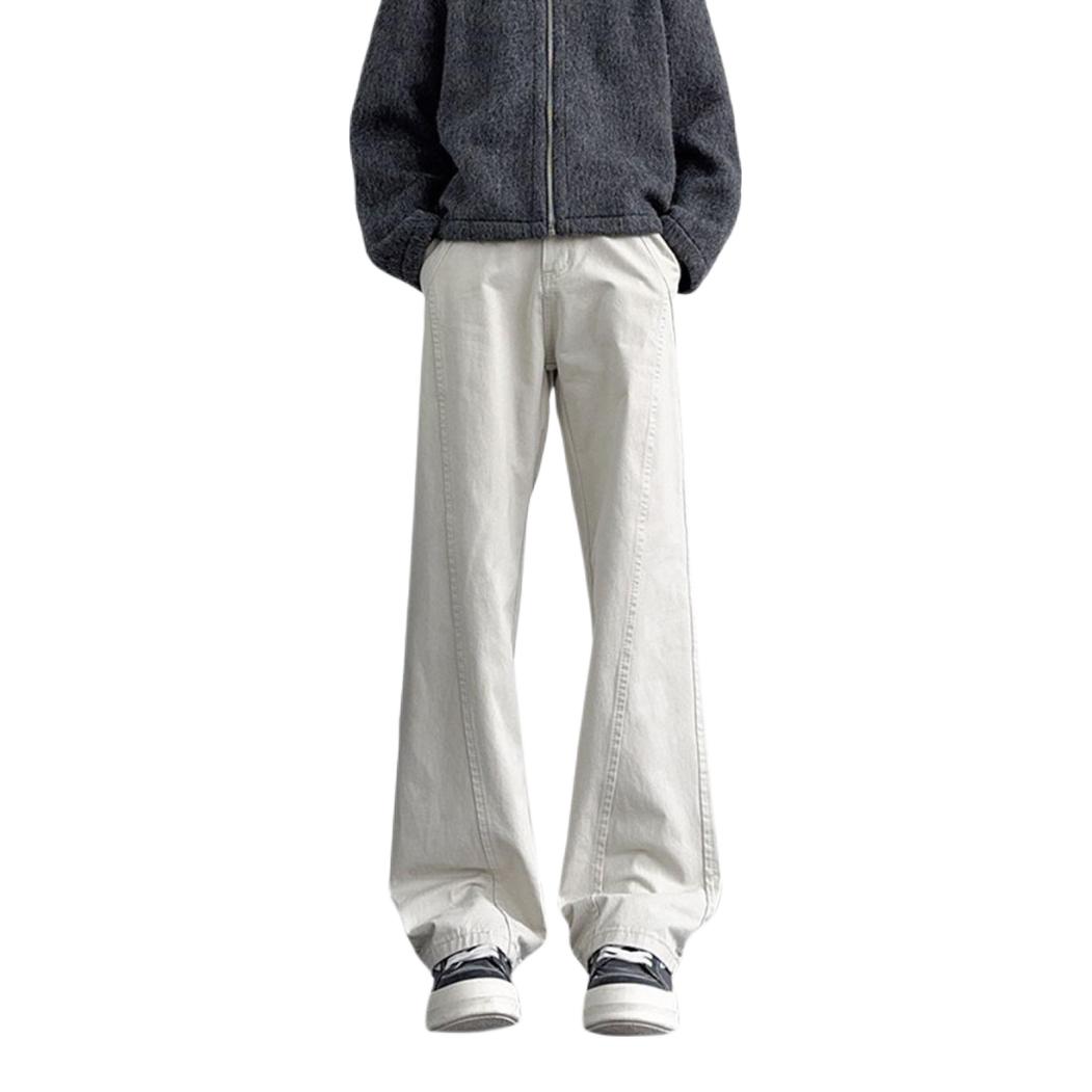 City Hipster 2026AW 美拉德复古水洗牛仔裤 CT6HH-LK25594-3-C000 米白
