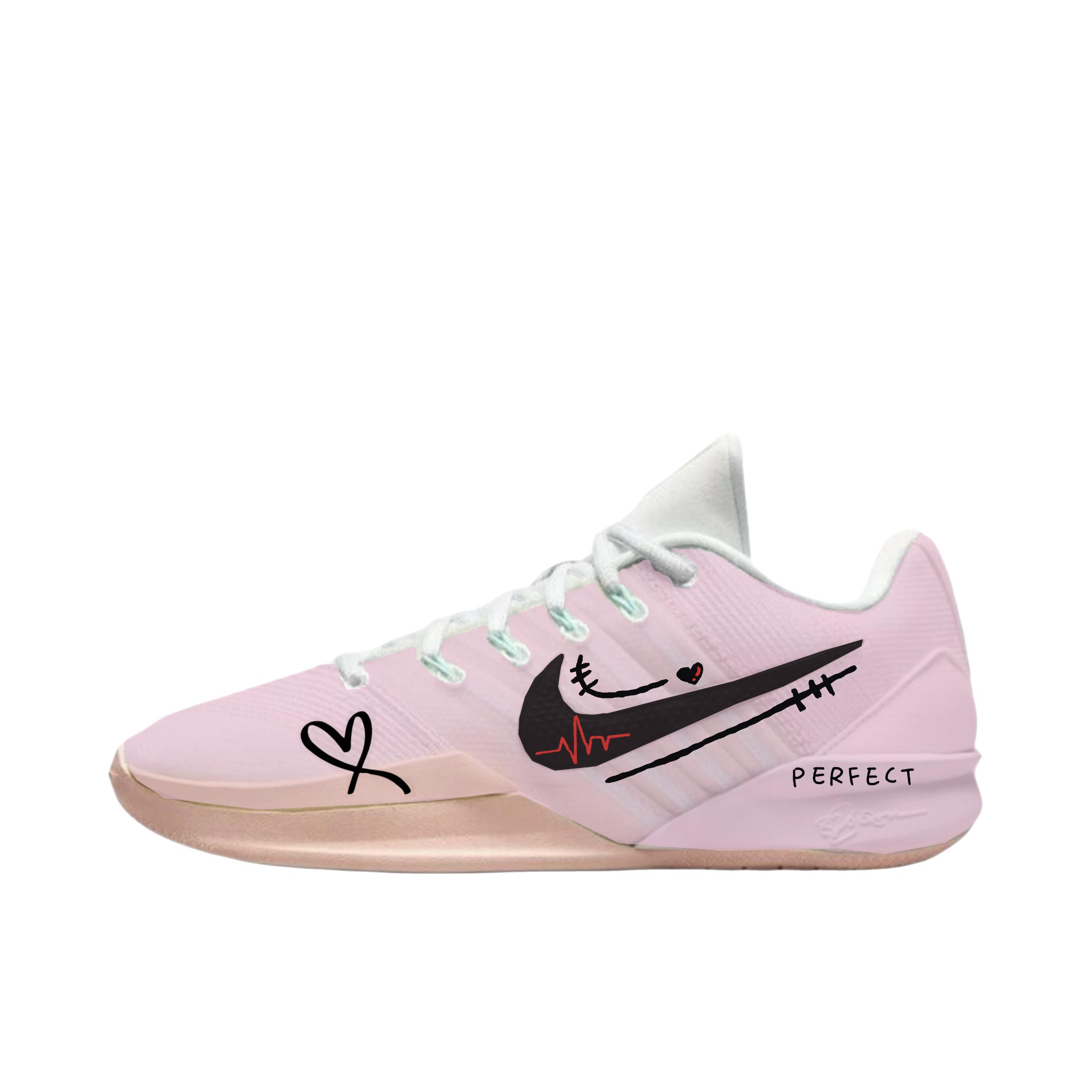 推荐商品：【定制球鞋】Nike Sabrina 2 舒适减震 防滑耐磨 低帮 橡胶 时尚百搭 篮球鞋 心动时刻