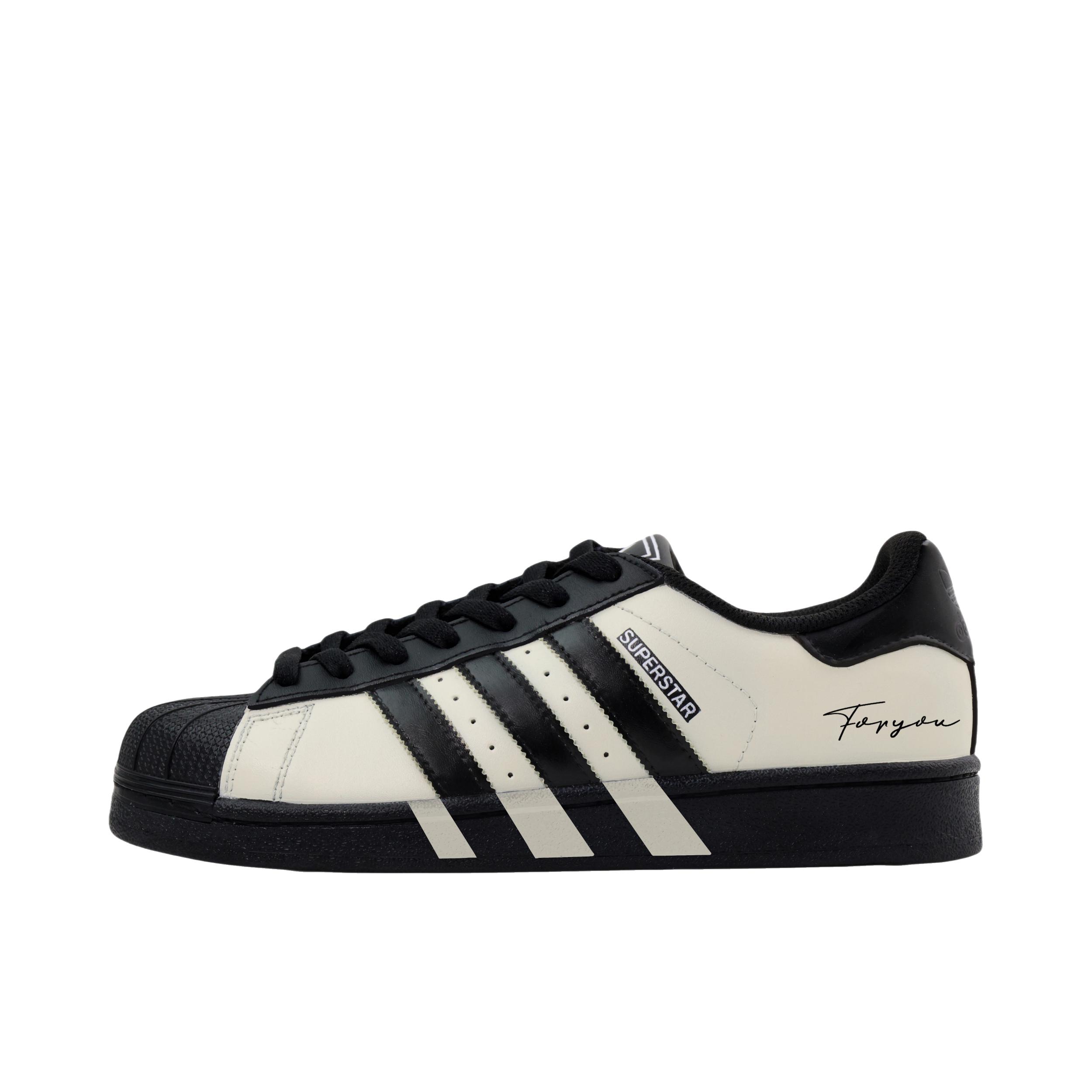 推荐商品：定制款 adidas Originals Superstar 2 板鞋 防滑减震低帮系带 奥利奥贝壳头