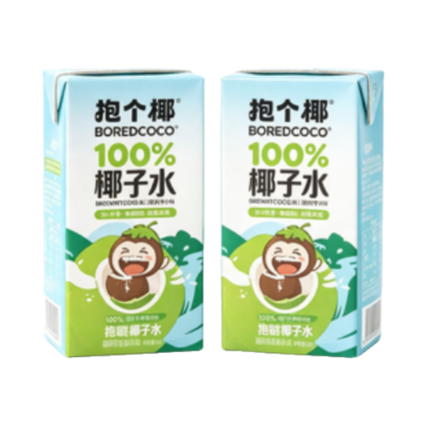 推荐商品：boredcoco 125ml 100%椰子水 盒装