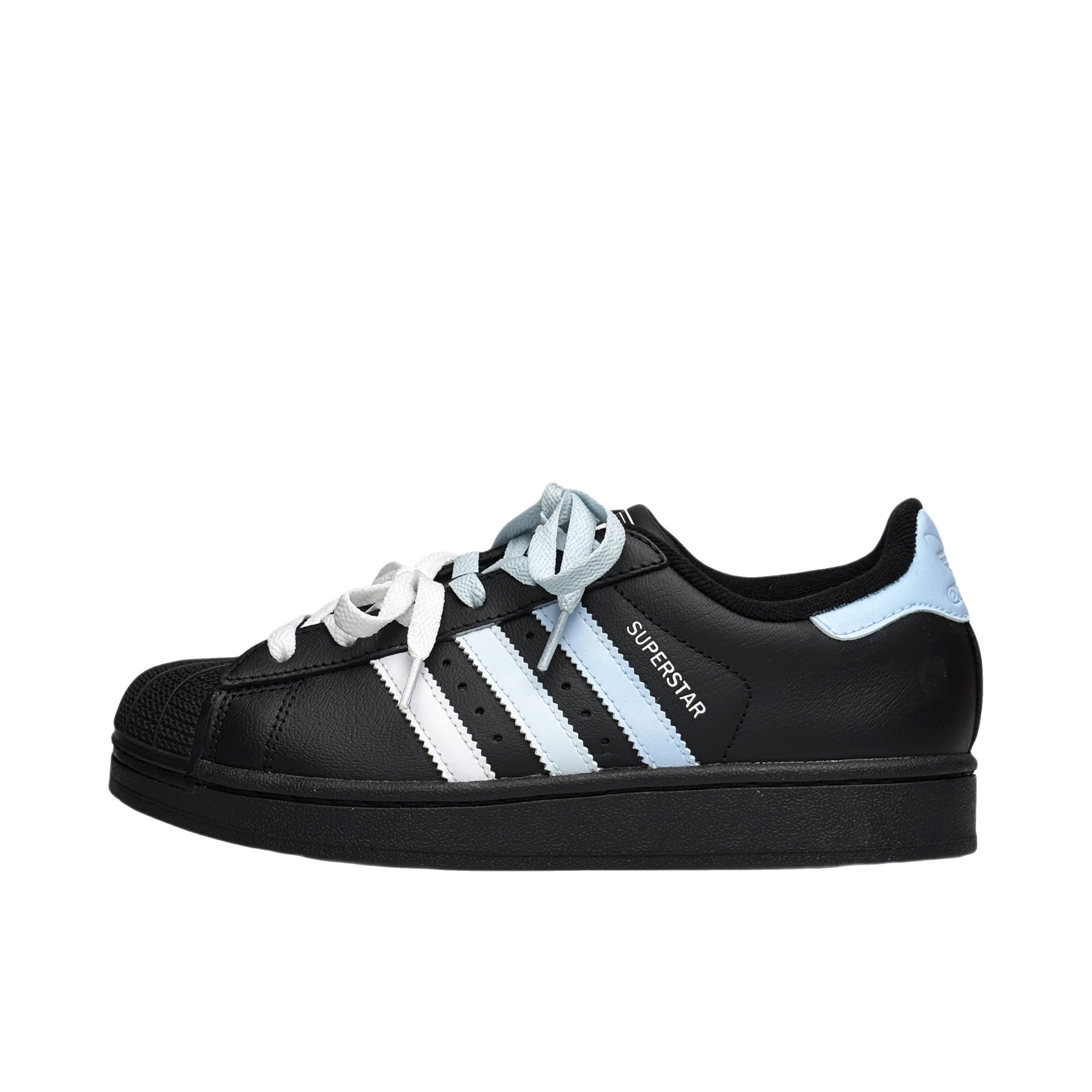 推荐商品：【定制球鞋】 adidas Originals Superstar 板鞋 防踢减震防滑耐磨百搭潮流时尚合成革贝壳头 海边探戈