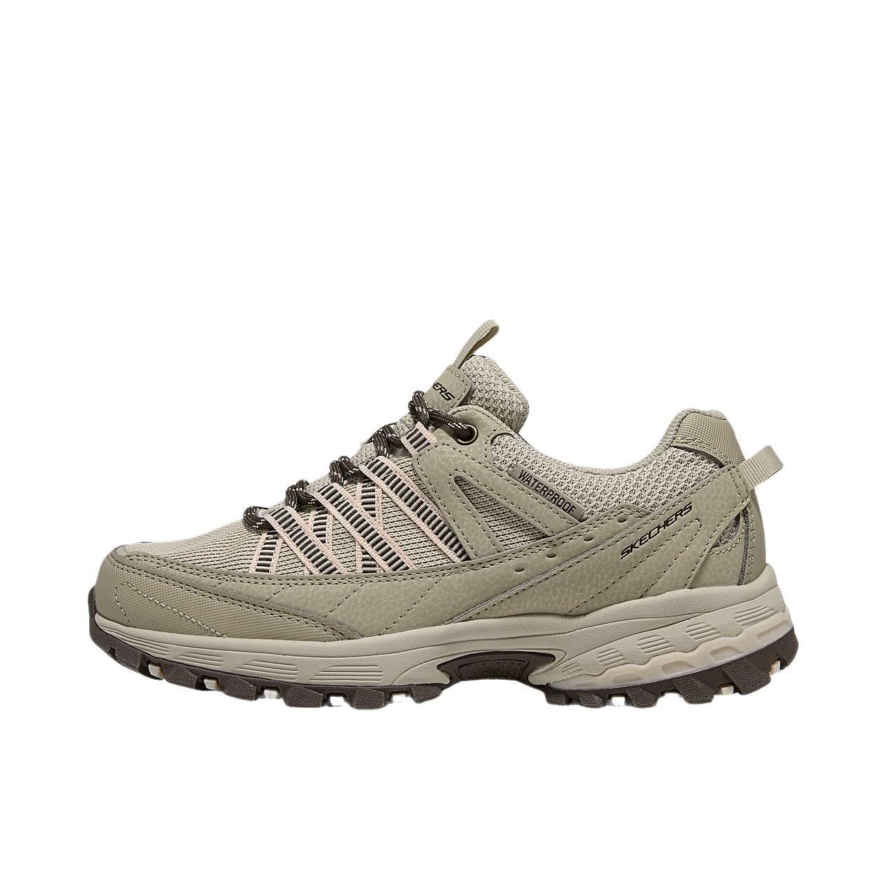推荐商品：Skechers/斯凯奇 OUTDOOR WOMENS 徒步鞋 户外鞋 百搭缓震透气 女款/灰褐色/多彩色