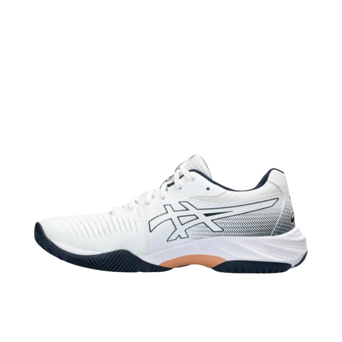 推荐商品：Asics/亚瑟士 Netburner Ballistic FF 3 缓震轻便 防滑耐磨 轻量回弹 透气 防水 织物 支撑 圆头 排球鞋 奶白色