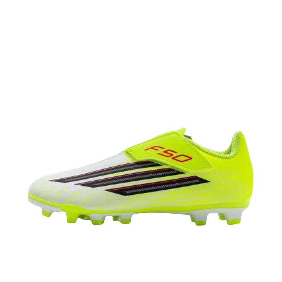 推荐商品：adidas F50 CLUB FG 足球鞋 防滑耐磨低帮 大童/绿色