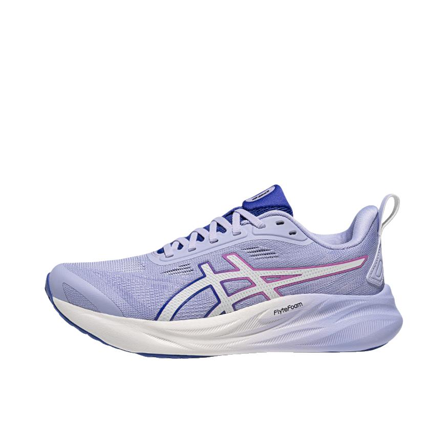 推荐商品：Asics/亚瑟士 GEL-STRIDE 跑鞋 支撑耐磨透气 女款/蓝色/紫色